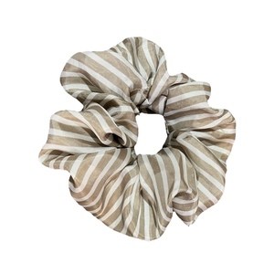 Scrunchie με σχέδιο ριγέ - ύφασμα, λαστιχάκια μαλλιών