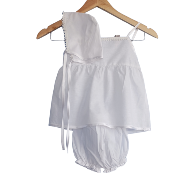 Υφασμάτινο σετ βάπτισης σάκος, με θέμα little princess - 5