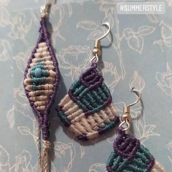 Μακραμε μάτι βραχιόλι χεριού evil eye macrame bracelet fifirixtra handmade - μακραμέ, κορδόνια, μάτι, χεριού, φθηνά - 4