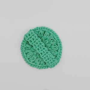 Χειροποίητα Face Scrubbies 100% Βαμβάκι 7 εκ. Πράσινο Τσάι (2 τεμ.) - 4