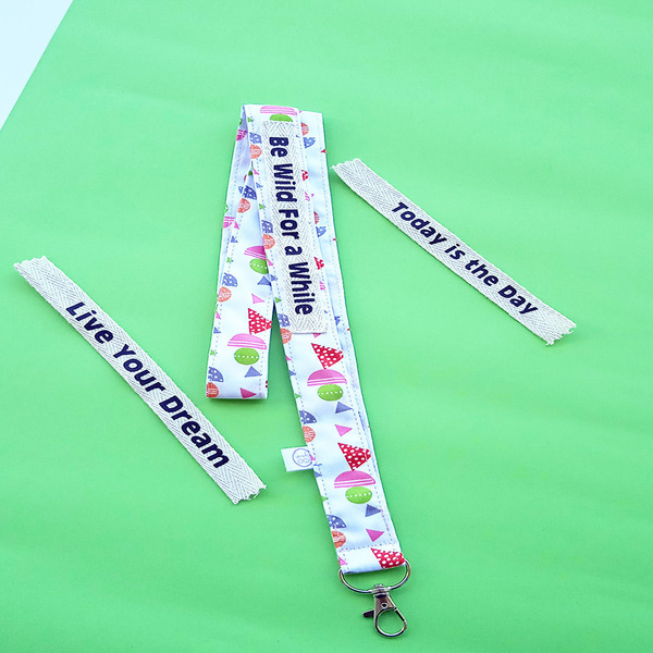 Μπρελόκ Λαιμού Υφασμάτινο "Be Wild For a While" 53 εκ - ύφασμα, γεωμετρικά σχέδια, αυτοκινήτου, σπιτιού, μπρελοκ κλειδιών - 3