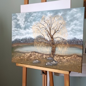 Willow tree - πίνακες ζωγραφικής, πίνακες με τοπίο - 2