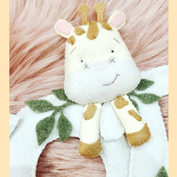 Χειροποίητο banner με όνομα και θέμα ζωάκια της ζούγκλας - αγόρι, γιρλάντες, διακοσμητικό παιδικού δωματίου - 3