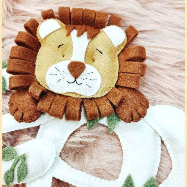 Χειροποίητο banner με όνομα και θέμα ζωάκια της ζούγκλας - αγόρι, γιρλάντες, διακοσμητικό παιδικού δωματίου - 5