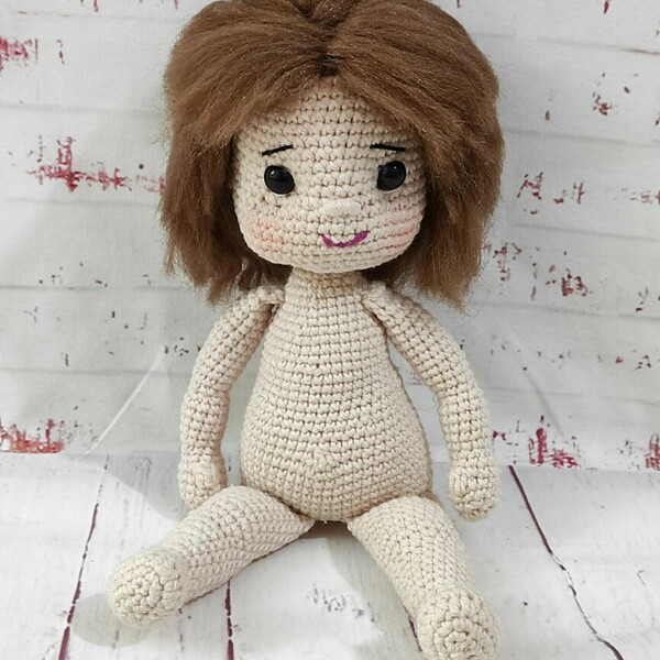 ΠΛΕΚΤΗ ΚΟΥΚΛΑ - λούτρινα, διακοσμητικά, κούκλες - 3