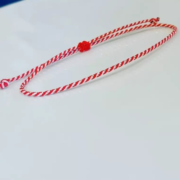 Το μαρτακι μου - τριχρωμο σχοινακι - κορδόνια, μαρτάκια, χεριού, αυξομειούμενα - 2