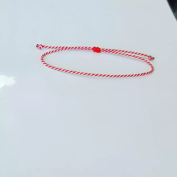 Το μαρτακι μου - τριχρωμο σχοινακι - κορδόνια, μαρτάκια, χεριού, αυξομειούμενα - 3