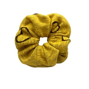 Υφασμάτινο λαστιχάκι scrunchie ''big hearts ''μεγάλου μεγέθους (lARGE) - ύφασμα, καρδιά, κορίτσι, για τα μαλλιά, λαστιχάκια μαλλιών
