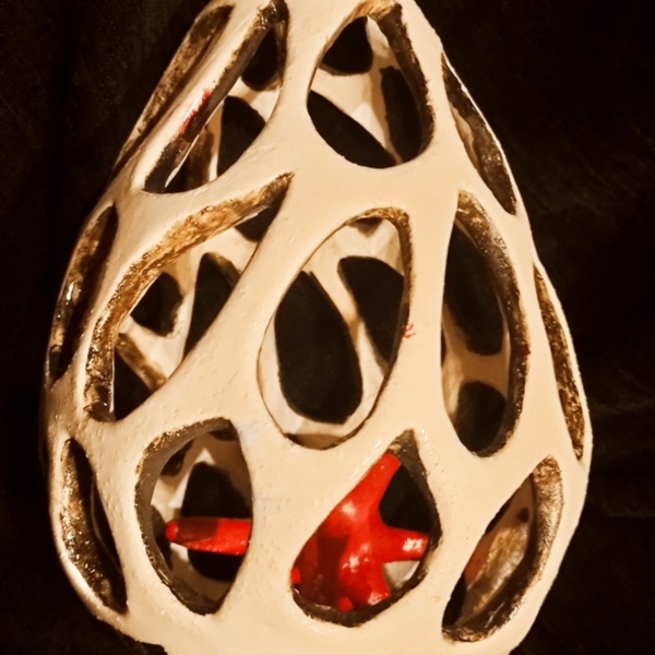 Eggλωβισμός (Caging) - Κεραμικό αυγό - πηλός, κεραμικό, διακοσμητικά - 3