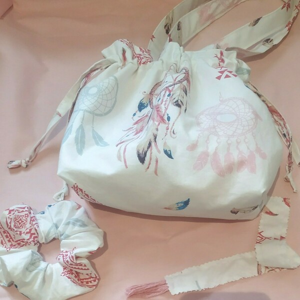 Χειροποιητη τσάντα στυλ boho - ύφασμα, μεγάλες, all day, χειρός