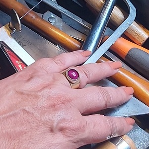 " Aura Ring" - μπρούντζος, σταθερά, μεγάλα - 5