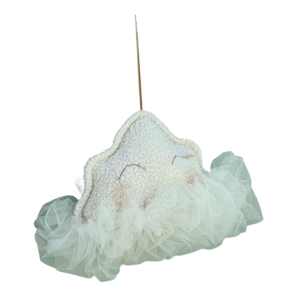 Μαξιλάρι κρεμαστό ,διακοσμητικό σύννεφο για βρεφικό δωμάτιο - κορίτσι, αγόρι, κρεμαστά, διακοσμητικά, κρεμαστό διακοσμητικό - 2