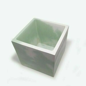 Tσιμεντένιο κυβόσχημο κασπώ 12.0 X 12.0 //heiho M - Green - τσιμέντο, κασπώ, σκυρόδεμα - 3