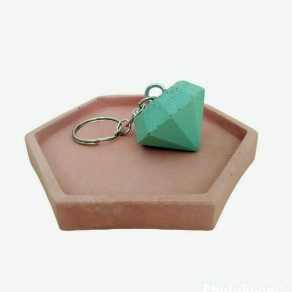 Τσιμεντένιος εξαγωνικός δίσκος - σουβέρ 11.0 X 1.5 //disuku C - τσιμέντο, σκυρόδεμα, πιατάκια & δίσκοι - 5