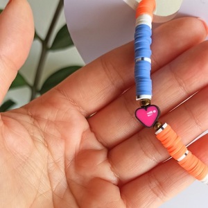 ΝΕΟΝ Summer Collection|Beaded Necklace | Polymer Clay beads - Hematite - Jasper| Orange, Blue, Yellow |Multi Colors ΝΕΟΝ Summer Collection|Beaded Necklace | Polymer Clay beads - Hematite - Jasper| Orange, Blue, Yellow |Multi Colors - ημιπολύτιμες πέτρες, χάντρες, σταθερά - 2