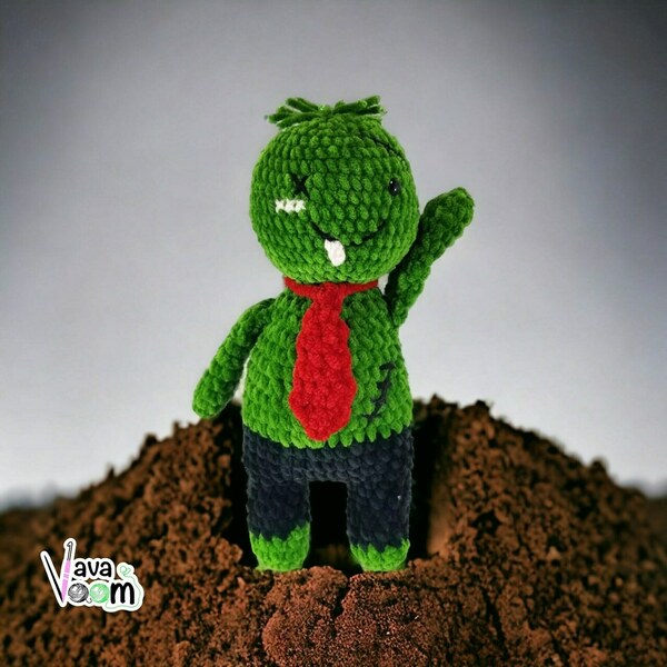 Zombie dad - χειροποίητα, λούτρινα, amigurumi