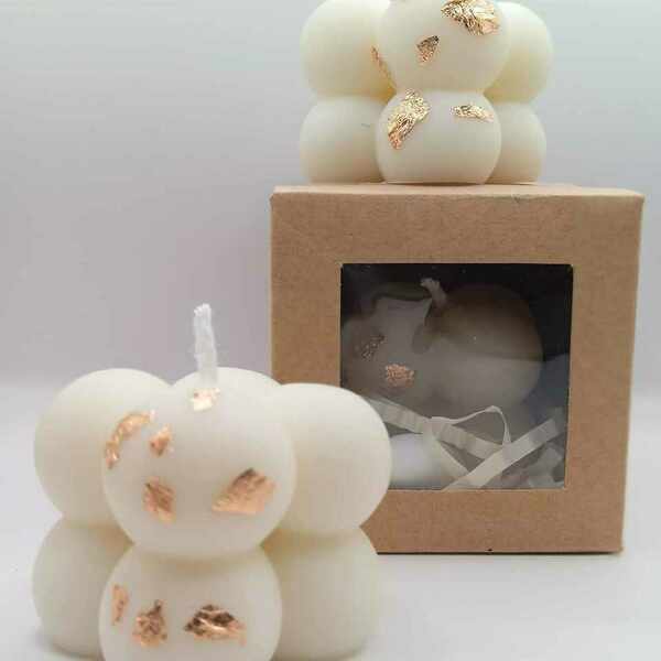 2 mini bubble κεράκια για μπομπονιέρα - γάμου - 2