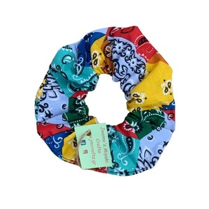 Scrunchie boho - ύφασμα, boho, για τα μαλλιά, δώρα για γυναίκες, λαστιχάκια μαλλιών