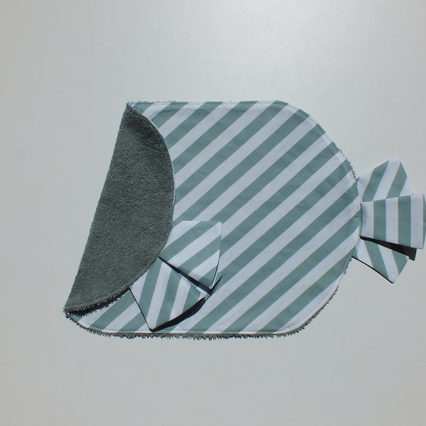 Παιδικό σουπλά (40x30 εκ.) 1 τεμάχιο - Καραμέλα μέντα - ύφασμα, κορίτσι, χειροποίητα, σουπλά, για παιδιά - 2