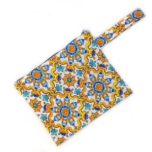Pouch Tap medium 27.5x22cm - ύφασμα, χειρός, καλλυντικών, μικρές, φθηνές
