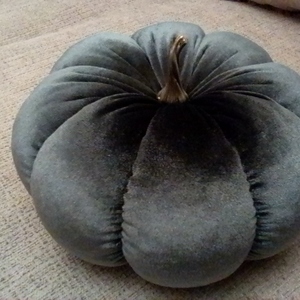 Γκρι κολοκύθα βελούδινη 17εκ - 2