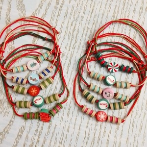 Σετ 10τεμ. γούρια-βραχιόλια (γ) - κορδόνια, boho, χεριού - 2