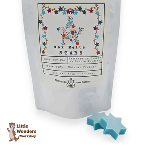 Χριστουγεννιάτικα Αστέρια Wax Melts - Χειροποίητα Φυτικά Αρωματικά σε άρωμα και χρώμα της επιλογής σας, 60γρ - πλαστικό, αστέρι, αρωματικά κεριά, κερί σόγιας, κεριά & κηροπήγια - 2