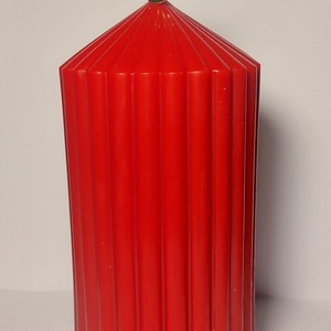 The Perfect Column Red Edition 440gr. - χαρτί, νονά, δασκάλα, κεριά & κηροπήγια, soy candle - 3