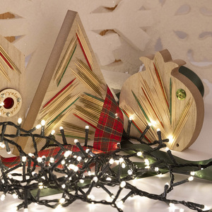 Γούρι δένδρο, art work με ξύλινα στικς Γούρι δένδρο, art work με ξύλινα στικς - ξύλο, γούρια, επιτραπέζιο διακοσμητικό, δέντρο - 3