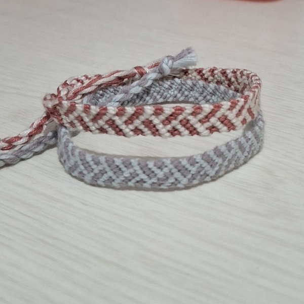 Μακραμε βραχιολια - νήμα, μακραμέ, boho, σταθερά, χεριού - 3