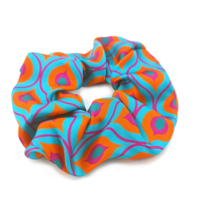 Scrunchie Satin Honeymoon-Αντίγραφο-Αντίγραφο - ύφασμα, λαστιχάκια μαλλιών - 2