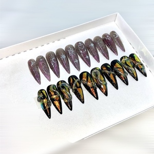 RTS - Press On Nails Long Stiletto - Size Small - DUO 1- Ready To Ship - 2