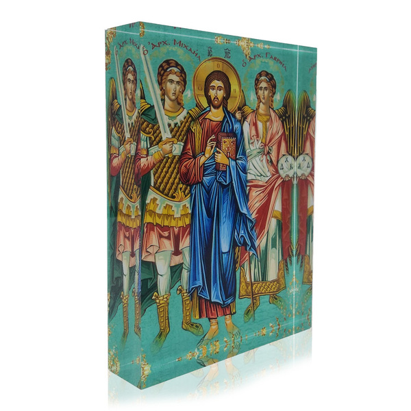 Ιησούς και Αρχάγγελοι - plexi glass, διακοσμητικά, αγιογραφία