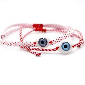 Set Βραχιόλια unisex μάρτης μάτι πομπέ - κορδόνια, μάτι, ζευγάρια, unisex gifts, φθηνά