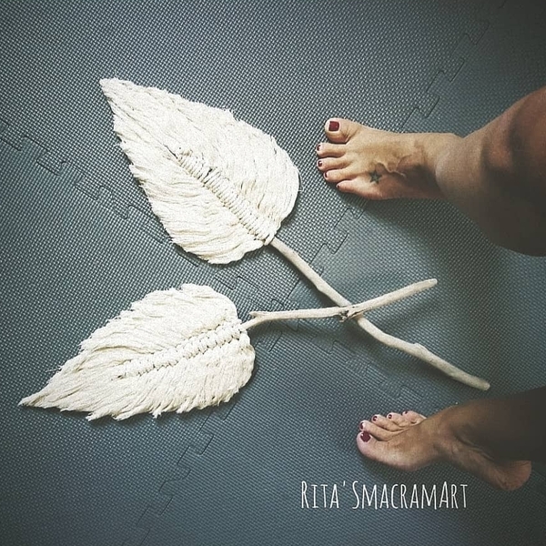Macrame leafs 2 - διακοσμητικά - 2