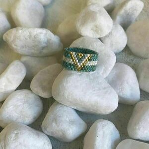 Miyuki Δαχτυλίδι - Ava | The Gem Stories Jewelry - γυαλί, χάντρες