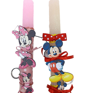 Αρωματική λαμπάδα Mickey Minnie mouse μαγνητάκι και μπρελοκάκι - κορίτσι, αγόρι, λαμπάδες, για παιδιά, ήρωες κινουμένων σχεδίων