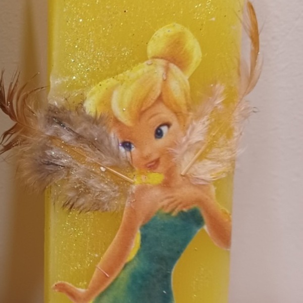 Πασχαλινή Λαμπάδα με τη νεράιδα " TinkerBell " - κορίτσι, λαμπάδες, για παιδιά, για μωρά, νεράιδες
