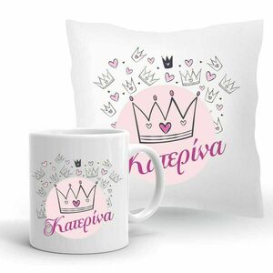 Set δώρου 2 - κορίτσι, σετ δώρου, προσωποποιημένα, κεραμική κούπα
