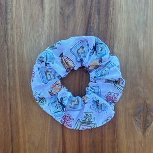 Scrunchie Αρώματα - ύφασμα, για τα μαλλιά, δώρα για γυναίκες, λαστιχάκια μαλλιών, αξεσουάρ μαλλιών - 2