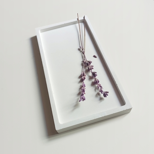 Tσιμεντένιος δίσκος 1.5 X 9.0 X 17.5 //sara W - design, τσιμέντο, σκυρόδεμα, πιατάκια & δίσκοι - 4