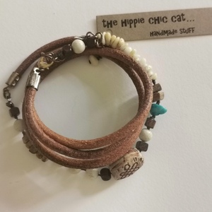 Boho Feeling - δέρμα, καλοκαιρινό, boho, πολύσειρα, αυξομειούμενα - 3