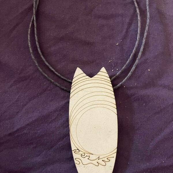 μεταγιον σανιδα του surf με μπλε δερμα - δέρμα, ξύλο, μακριά, candy - 2