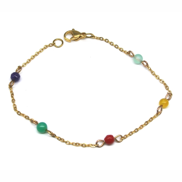 B116A - ημιπολύτιμες πέτρες, επιχρυσωμένα, ατσάλι, σταθερά, χεριού - 2