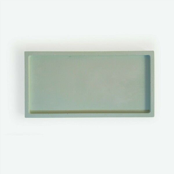 Tσιμεντένιος δίσκος 1.5 X 9.0 X 17.5 //sara C Green - design, τσιμέντο, σκυρόδεμα, πιατάκια & δίσκοι - 2