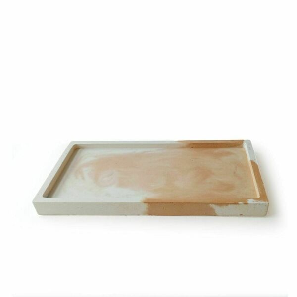 Tσιμεντένιος δίσκος 1.5 X 9.0 X 17.5 //sara M 01 - design, τσιμέντο, σκυρόδεμα, πιατάκια & δίσκοι