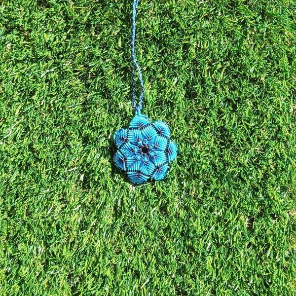 Macrame Boho Necklace Charmion - μακραμέ, μακριά, ατσάλι, boho, αυξομειούμενα - 2