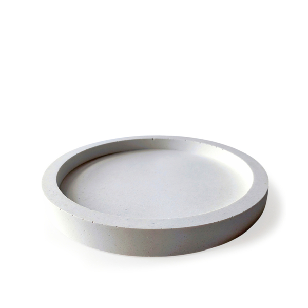 Tσιμεντένιος στρογγυλός δίσκος 15 X 1.5 //wakare W s - design, τσιμέντο, σκυρόδεμα, είδη σερβιρίσματος, πιατάκια & δίσκοι