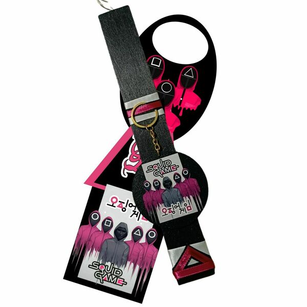 Πασχαλινή λαμπάδα με μπρελόκ και πλάτη door tag squid game - αγόρι, λαμπάδες, για ενήλικες, για εφήβους, Squid game - 2