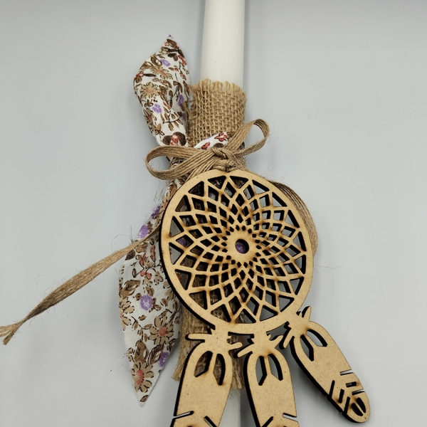 Λαμπάδα Boho Ονειροπαγίδα - λαμπάδες, για ενήλικες, για εφήβους - 3